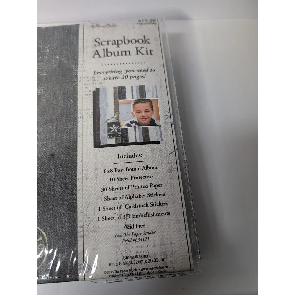 The Paper Studio & Tapestry 8x8 Bound Scrapbook Albums With Sheets & Stickers‎